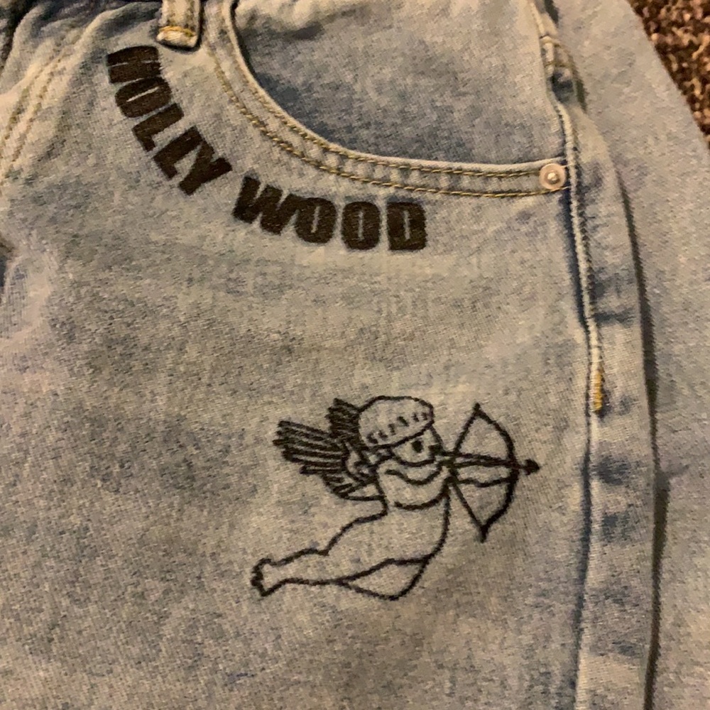 Baggy embroidered Jeans x-small - Picture 3 of 6